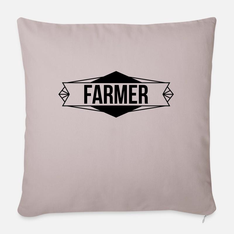Farmer - Sofakissenbezug 45 x 45 cm - helles Taupe