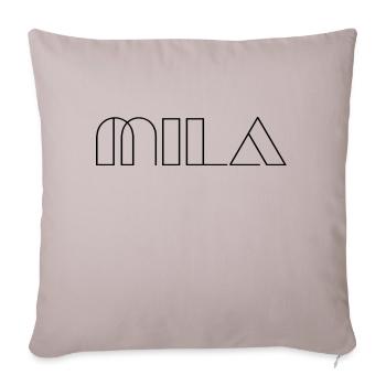 Name Mila Modern Black - Sofa pillowcase 17,3'' x 17,3'' (45 x 45 cm) - light taupe - Front