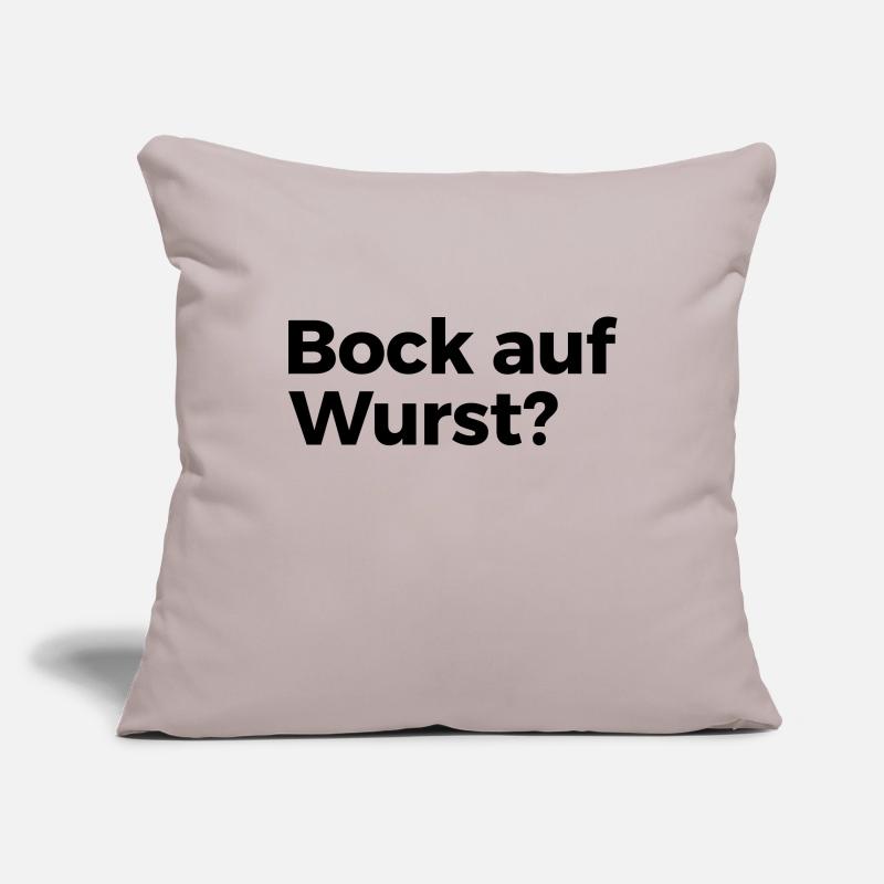 Bock auf Wurst Sofakissenbezug 45 x 45 cm