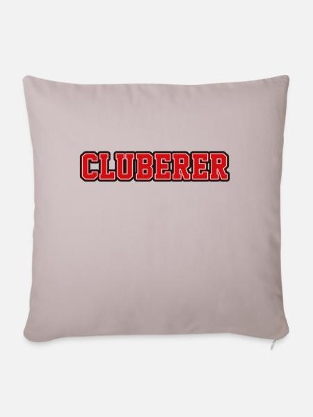 cluberer - Sofakissenbezug 45 x 45 cm - helles Taupe