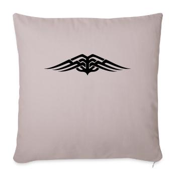 Tribal tattoo Wings - Sofa pillowcase 17,3'' x 17,3'' (45 x 45 cm) - light taupe - Front