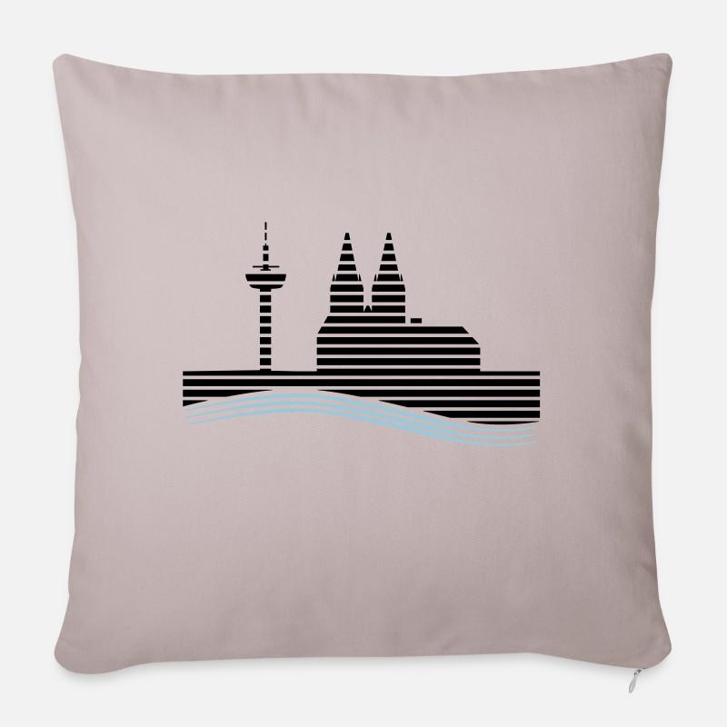 Köln - Sofakissenbezug 45 x 45 cm - helles Taupe