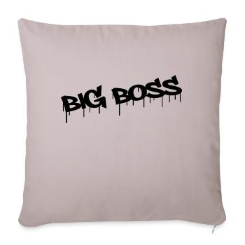 Big Boss - Housse de coussin décorative 45 x 45 cm - taupe clair - Devant