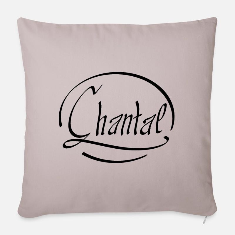 Chantal - Sofakissenbezug 45 x 45 cm - helles Taupe