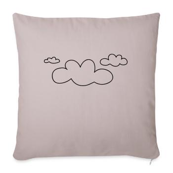 open_clouds - Sofa pillowcase 17,3'' x 17,3'' (45 x 45 cm) - light taupe - Front