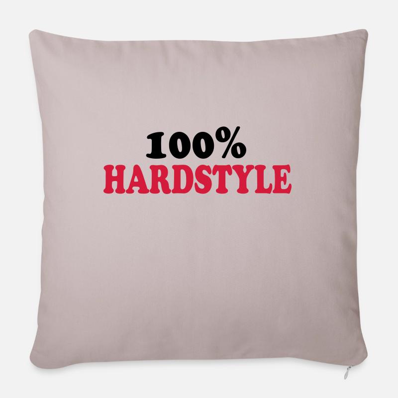 Hardstyle - Sofakissenbezug 45 x 45 cm - helles Taupe