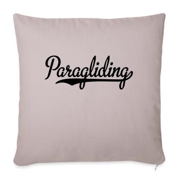 Paragliding - Sofakissenbezug 45 x 45 cm - helles Taupe - Vorne