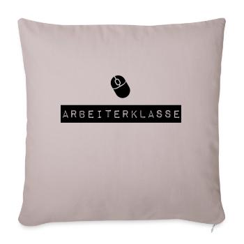 classe ouvrière - Housse de coussin décorative 45 x 45 cm - taupe clair - Devant