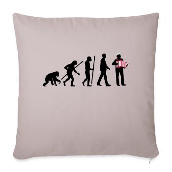 evolution_akkordeon_spieler_122013_b_3c - Sofakissenbezug 45 x 45 cm - helles Taupe - Vorne