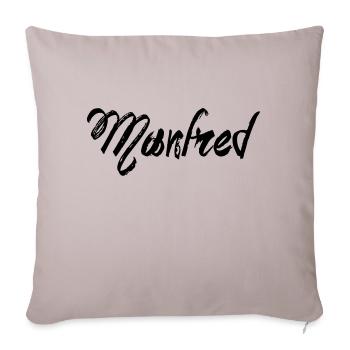 Manfred - Housse de coussin décorative 45 x 45 cm - taupe clair - Devant