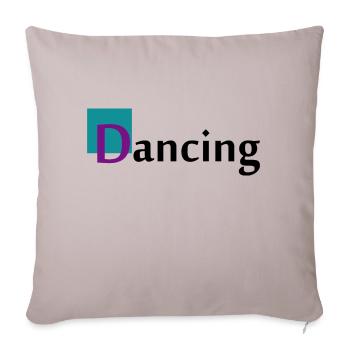 Dancing Dance Music - Sofa pillowcase 17,3'' x 17,3'' (45 x 45 cm) - light taupe - Front
