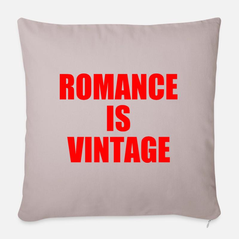 romance is vintage - Sofakissenbezug 45 x 45 cm - helles Taupe