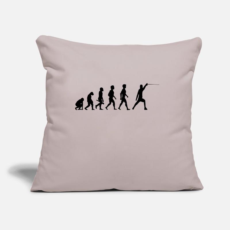 Florett escrime épée escrime sportive epee samurai1 Housse de coussin décorative 45 x 45 cm