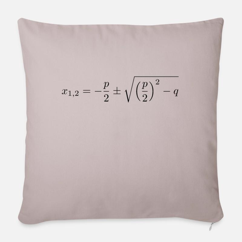Formule PQ - Housse de coussin décorative 45 x 45 cm - taupe clair