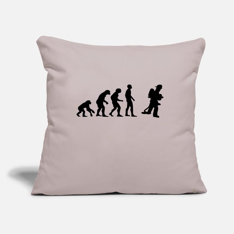 pompier evolution Housse de coussin décorative 45 x 45 cm