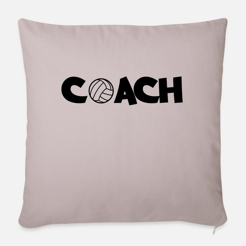 handball_coach - Housse de coussin décorative 45 x 45 cm - taupe clair