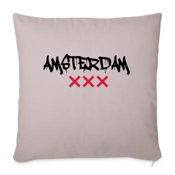 amsterdam - Sofakissenbezug 45 x 45 cm - helles Taupe - Vorne