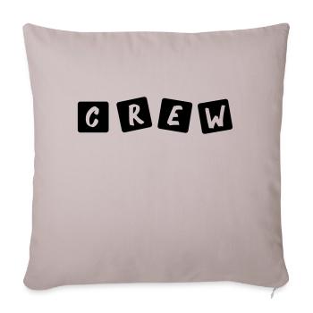 crew_001 - Housse de coussin décorative 45 x 45 cm - taupe clair - Devant