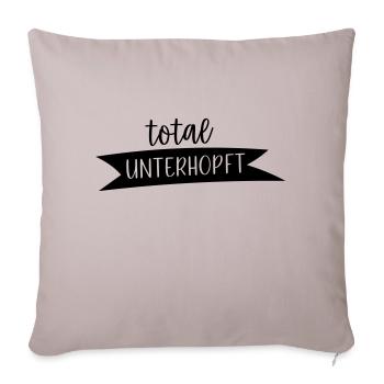 Total unterhopft - Sofakissenbezug 45 x 45 cm - helles Taupe - Vorne