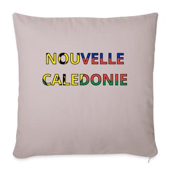 Drapeau Nouvelle-Calédonie - Housse de coussin décorative 45 x 45 cm - taupe clair - Devant