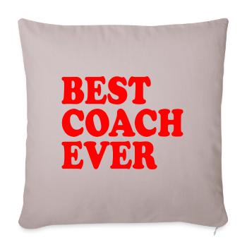 Best coach ever - Sofa pillowcase 17,3'' x 17,3'' (45 x 45 cm) - light taupe - Front
