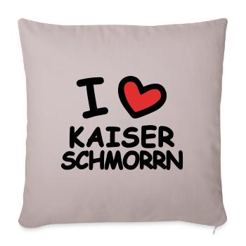 I Love Kaiserschmorrn - Sofa pillowcase 17,3'' x 17,3'' (45 x 45 cm) - light taupe - Front