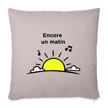 Another morning - Sofa pillowcase 17,3'' x 17,3'' (45 x 45 cm) - light taupe - Front
