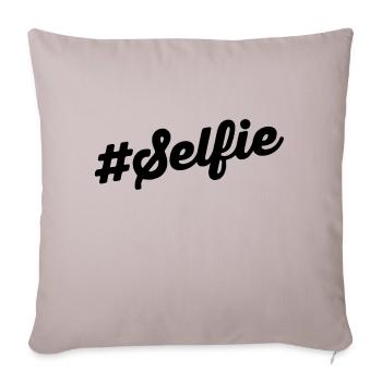 Selfie - Sofakissenbezug 45 x 45 cm - helles Taupe - Vorne