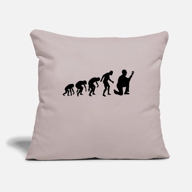 ÉVOLUTION DE LA MÉCANIQUE ! Housse de coussin décorative 45 x 45 cm