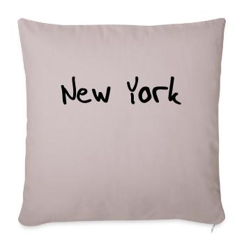 new york - Sofakissenbezug 45 x 45 cm - helles Taupe - Vorne