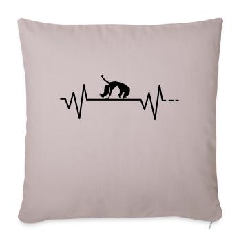 Hip Hop Dancing - Heartbeat, Breakdance, Pulse, Sport - Sofa pillowcase 17,3'' x 17,3'' (45 x 45 cm) - light taupe - Front
