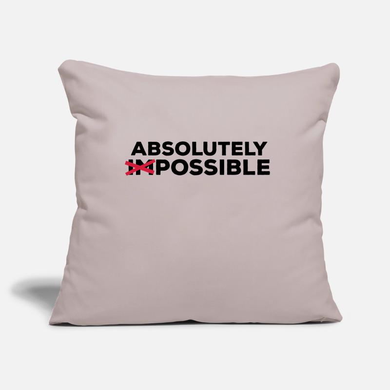 absolutely possible possible sortie solution Optimist Housse de coussin décorative 45 x 45 cm