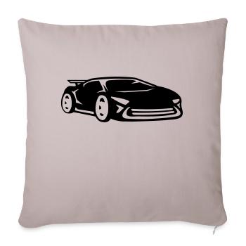 Voiture course voiture de sport racing voiture coo - Housse de coussin décorative 45 x 45 cm - taupe clair - Devant