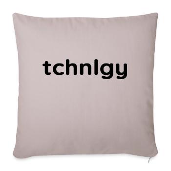 Technologie: Das Statement für Technik Fans - Sofakissenbezug 45 x 45 cm - helles Taupe - Vorne