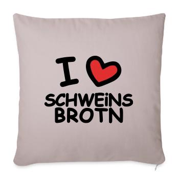 I Love Pork Sandwiches - Sofa pillowcase 17,3'' x 17,3'' (45 x 45 cm) - light taupe - Front