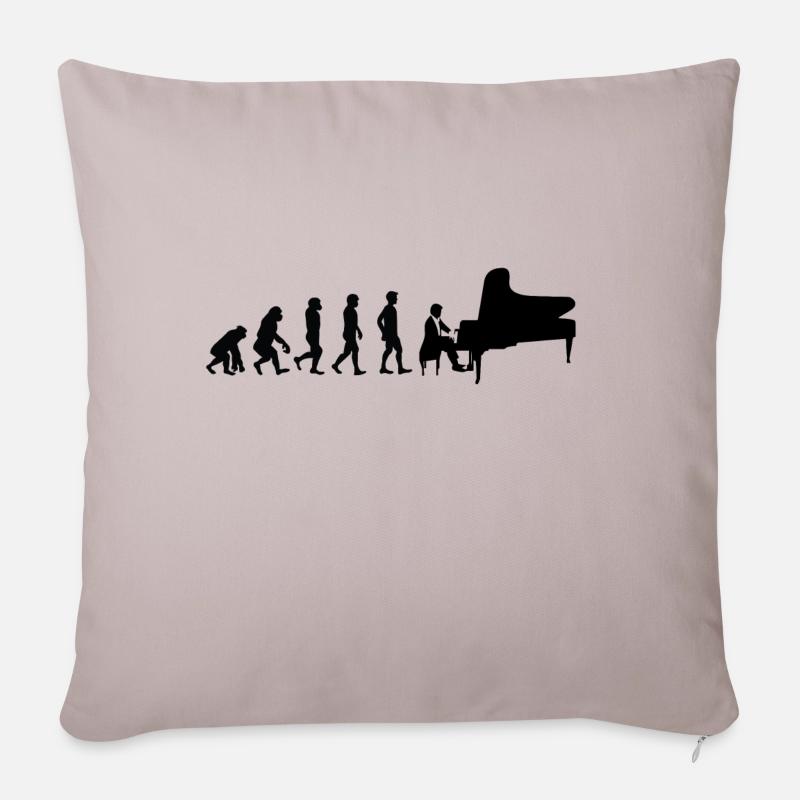 Evolution Pianist - Sofakissenbezug 45 x 45 cm - helles Taupe