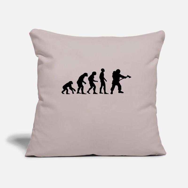 evolution pompier Housse de coussin décorative 45 x 45 cm
