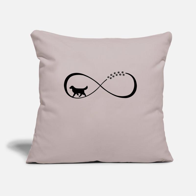 Infinity Loop Golden Retriever, infinite loop Sofa pillowcase 17,3'' x 17,3'' (45 x 45 cm)
