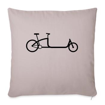 La grande roue de chargement - Housse de coussin décorative 45 x 45 cm - taupe clair - Devant