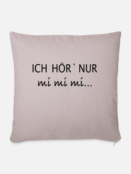 mi mi mi - Sofakissenbezug 45 x 45 cm - helles Taupe