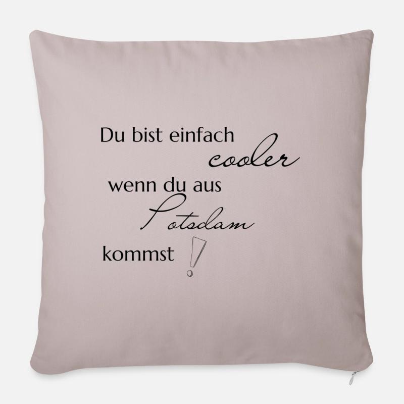cooler potsdam - Sofakissenbezug 45 x 45 cm - helles Taupe