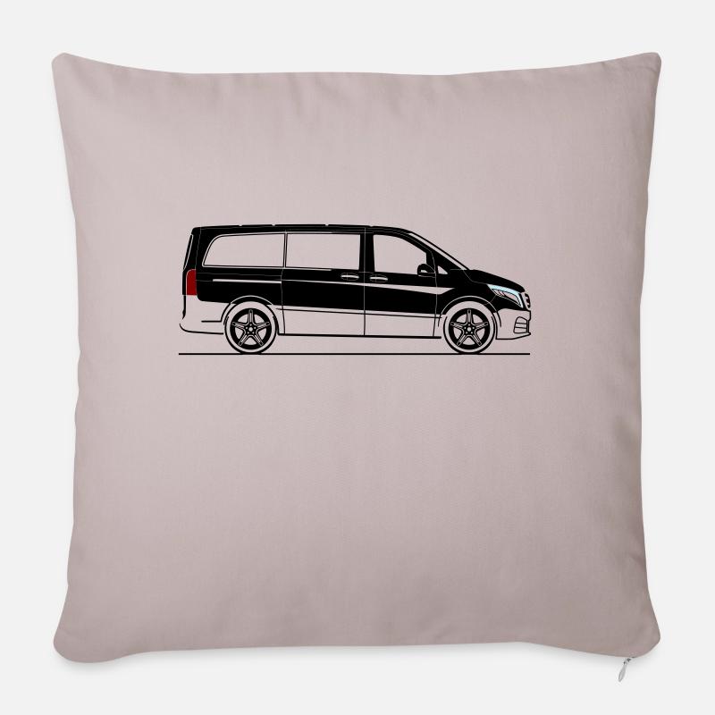 Vito W447 silhouette - Sofakissenbezug 45 x 45 cm - helles Taupe
