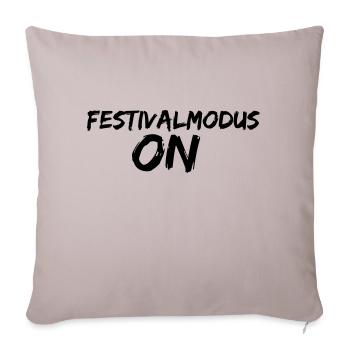 festivalmodus ON - Sofakissenbezug 45 x 45 cm - helles Taupe - Vorne
