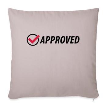 approved__f2 - Housse de coussin décorative 45 x 45 cm - taupe clair - Devant
