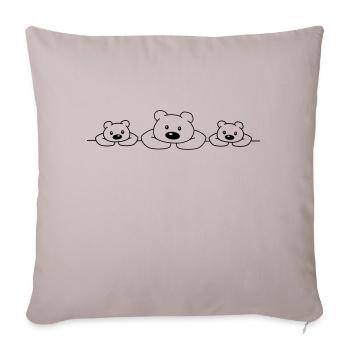 3 Bears - Sofa pillowcase 17,3'' x 17,3'' (45 x 45 cm) - light taupe - Front