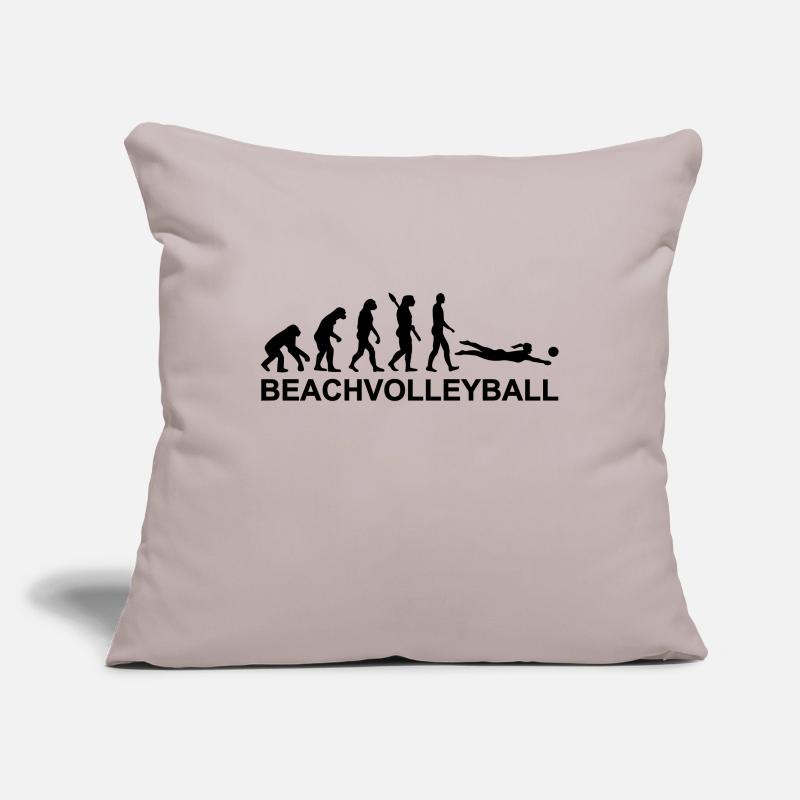 Évolution Beach volley Housse de coussin décorative 45 x 45 cm