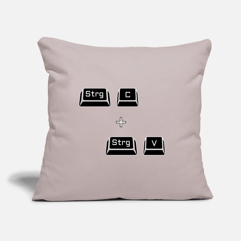 Ctrl c Ctrl v Keyboard Computer Copy Gift Sofa pillowcase 17,3'' x 17,3'' (45 x 45 cm)