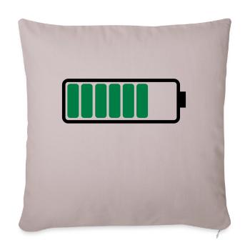 battery_02 - Sofakissenbezug 45 x 45 cm - helles Taupe - Vorne