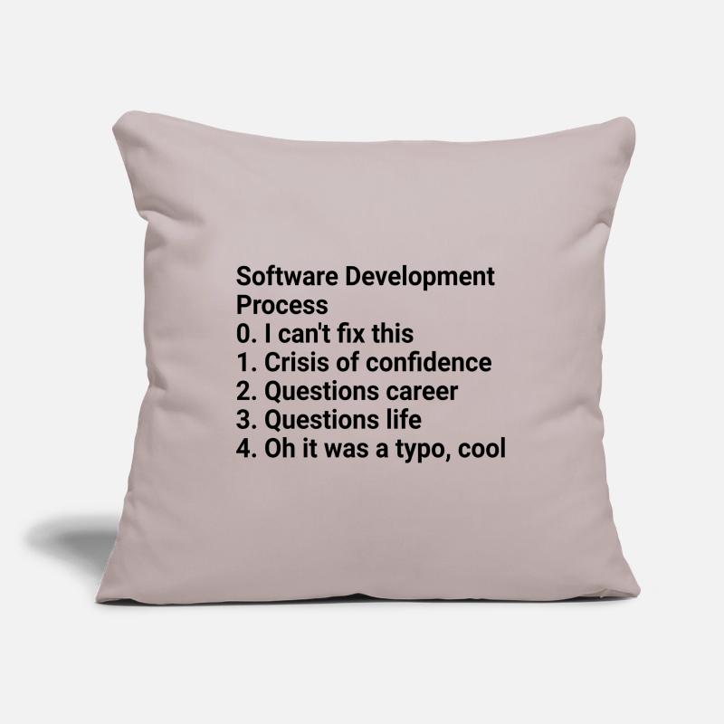 Software Development Process: Crisis to Typo! Sofakissenbezug 45 x 45 cm