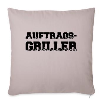 auftrags griller - Sofakissenbezug 45 x 45 cm - helles Taupe - Vorne